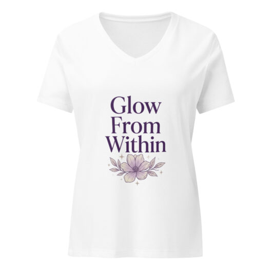 Glow From Within - Relaxed V-Neck T-Shirt